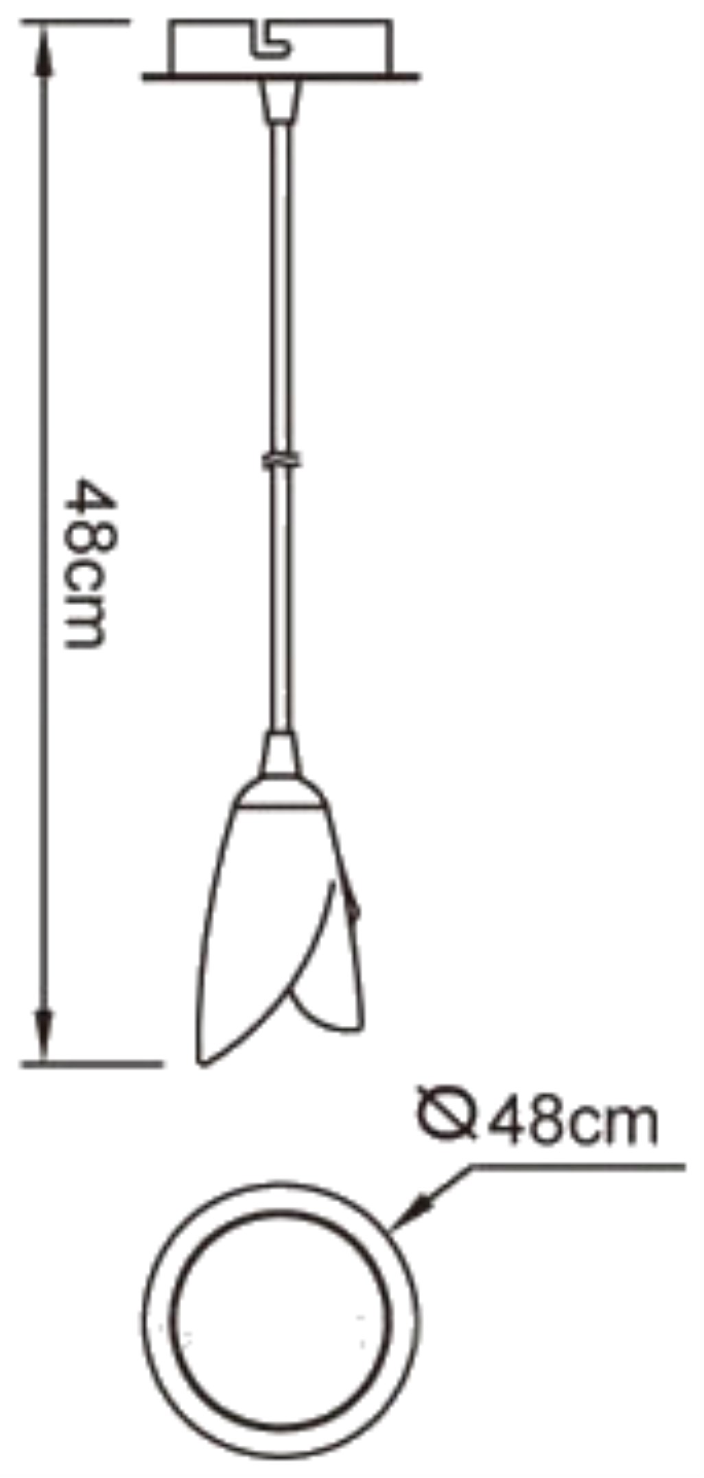 M0185AB  Pietra AB Pendant 1 Light